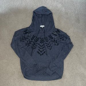 Starling Long Sleeve Hoodie Sweatshirt Gray